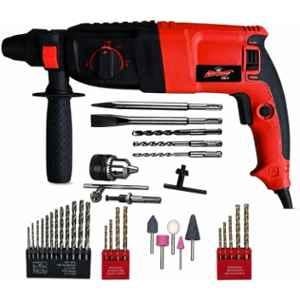 Mamodiaz 26mm 850W Hammer Drill Machine with Copper Winding Motor, Bits & Accessories