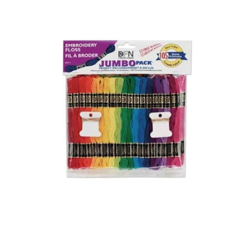 Embroiderymaterial 105Pcs 8.7Yd Cotton Embroidery Floss Jumbo Set