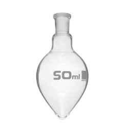 ABGIL 50ml Borosilicate Glass Pear Shape Single Neck Flask with Interchangeable Joint, ABG1565