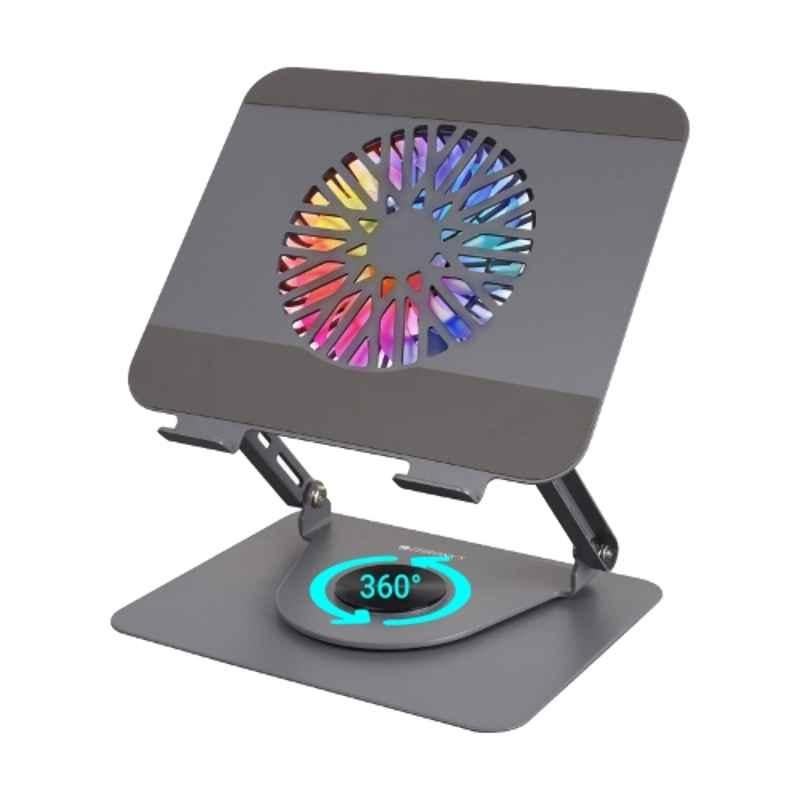 Zebronics NS4000PRO 1200rpm Metal Laptop Stand with Cooling Fan & RGB Light