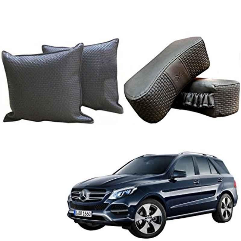 Kozdiko One Pair Grey Neck Rest & One Pair Cushion Combo for Mercedes Benz GLE-Class