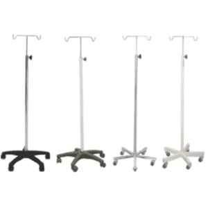 MPS Stainless Steel Adjustable IV Stand with Double Hook, MP-533