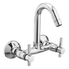 10X ST-026 Brass Silver Sink Mixer Tap