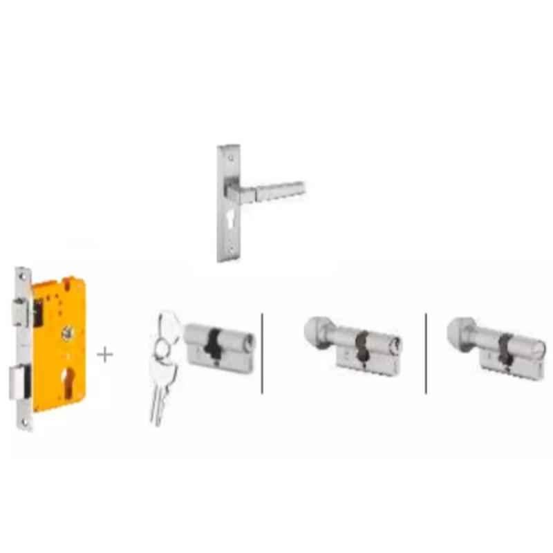 Dorset Cosmo HL CS 8 inch Stainless Steel Lock Set with Knob & 60mm Key Cylinder (Pack of 2)