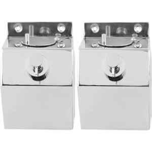 Fastgear 480ml Stainless Steel Wall Mounted Liquid Soap Dispenser (Pack of 2)