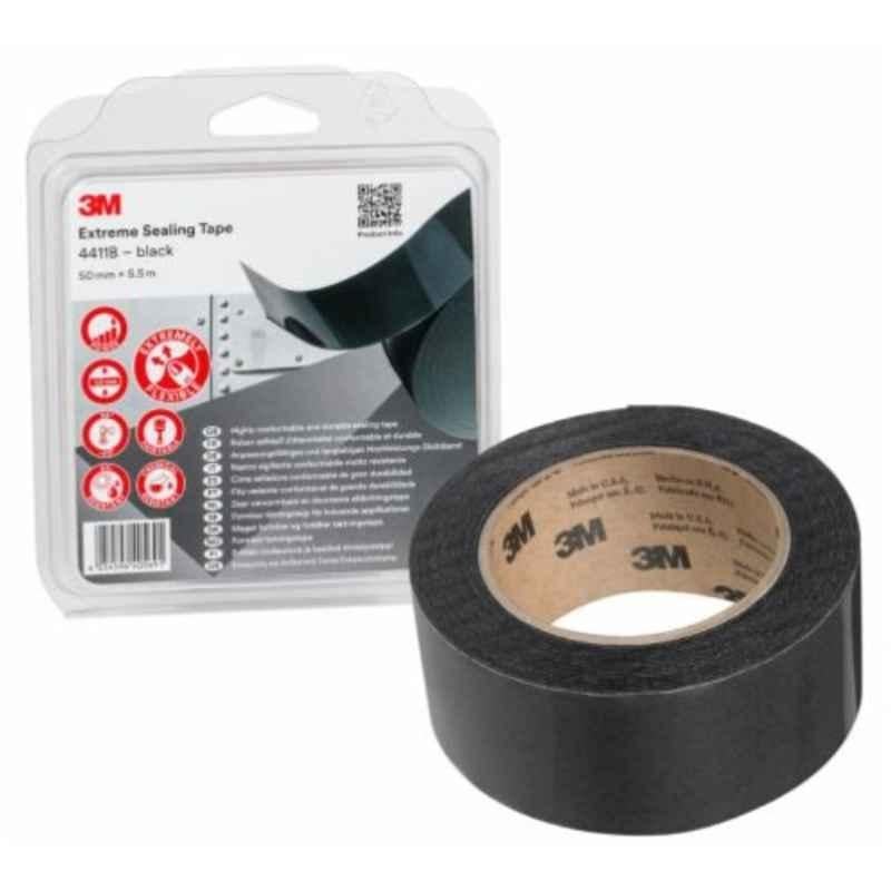 3M 4411B 50x1mm Black Blister IPC Extreme Sealing Tape, Length: 5.5 m