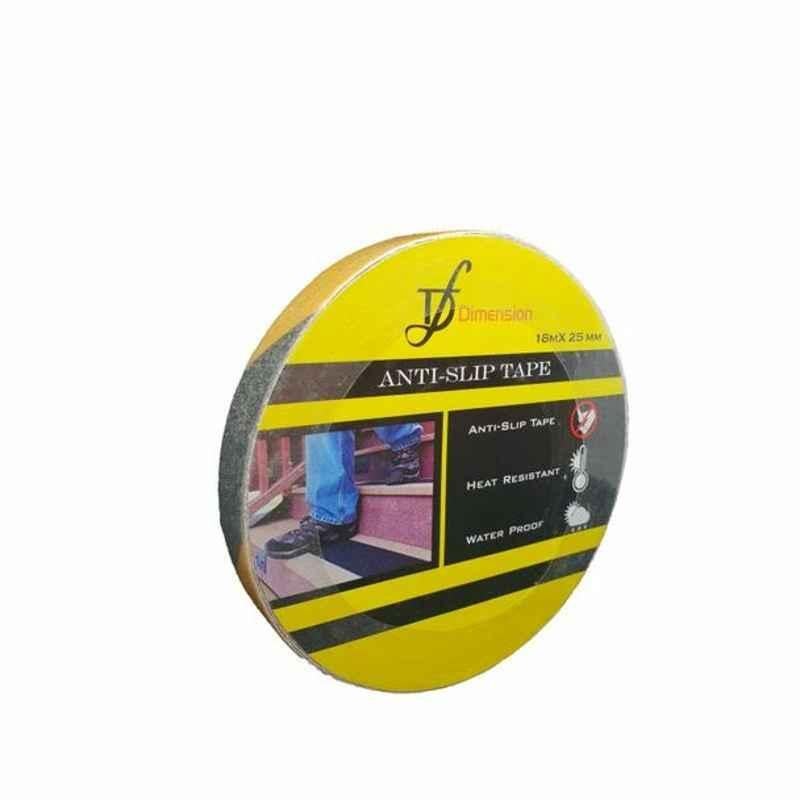 Dimension Anti-Slip Tape, 811-60-2518-BY, 25 mmx18 Mtr, Black/Yellow