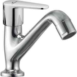 Cliquin Desire Core Brass Chrome Silver Deck Mounted Pillar Cock Faucet