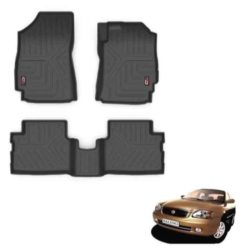 Kozdiko Thermoplastic Polyolefins 3D Life Long Car Floor Mat Set for Maruti Suzuki Baleno Old