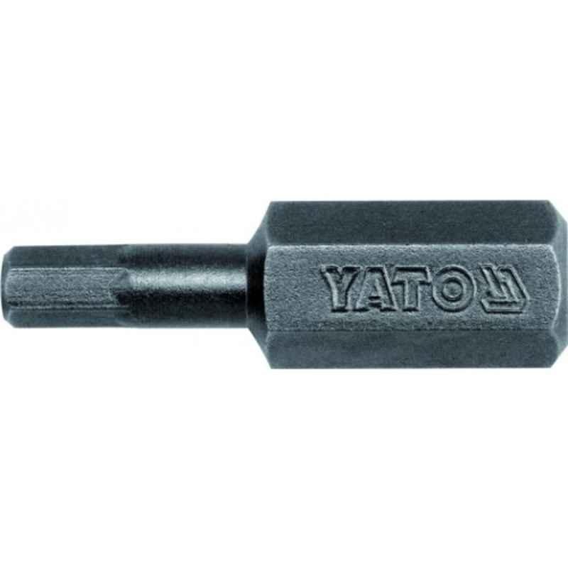 Yato 50 Pcs 4x8x30mm AISI S2 Hex Impact Screwdriver Bit Box, YT-7919