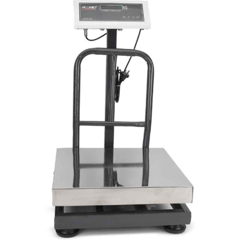 Monet 16x16 inch 200kg Stainless Steel Platform Weighing Scale with Dual Display & 2 Days Battery Backup