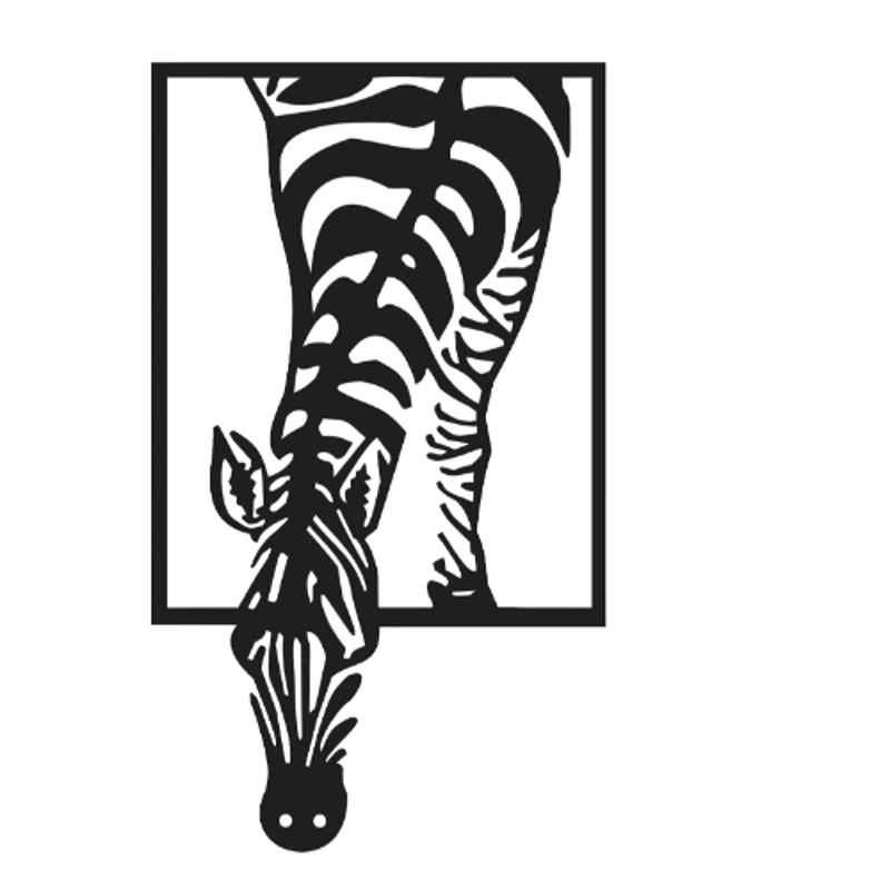 Khushi Udyog Metal Black Giraffe Wall Art for Living Room & Bedroom