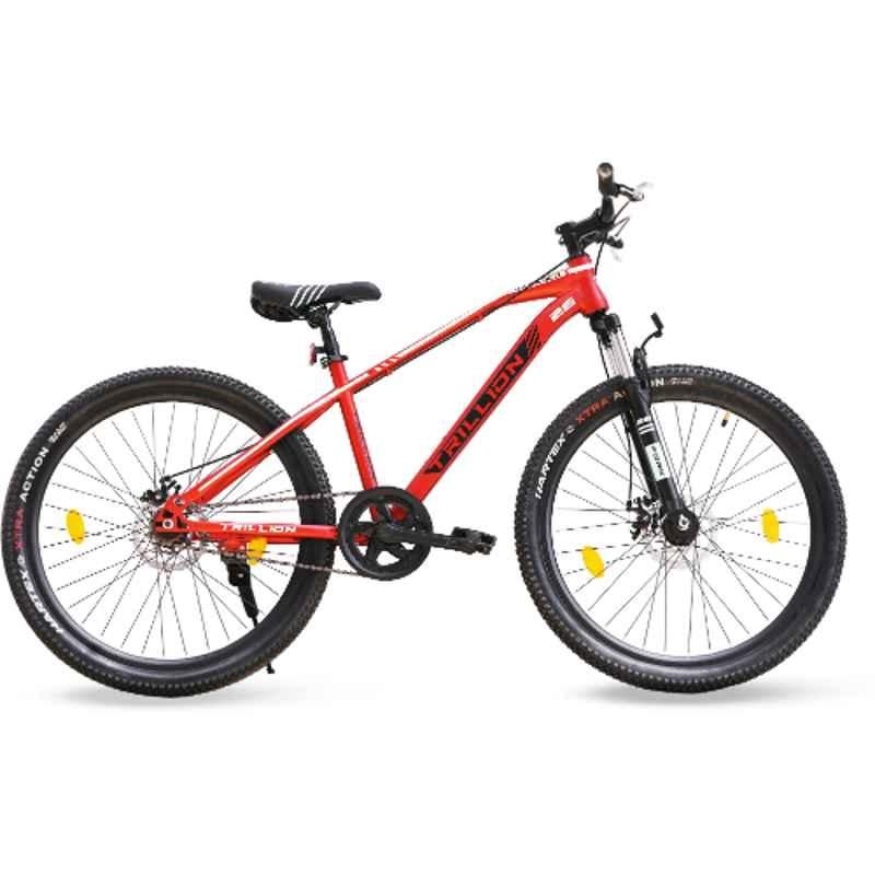 Trillion Dabang 27.5T Mild Steel Red Dual Disc Brake Mountain Bicycle