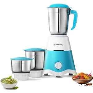 Longway Super Dlx 700W ABS White & Blue Mixer Grinder with 3 Jars, DSQW-78688175