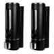 Acrome 400ml Plastic Black & Silver Liquid Soap Dispenser (Pack of 2)