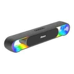 Foxin Infinibar 20W Black Wireless Soundbar Bluetooth Speaker with 10hrs Playtime, RGB LED Lights, Dual Drivers & Radiators