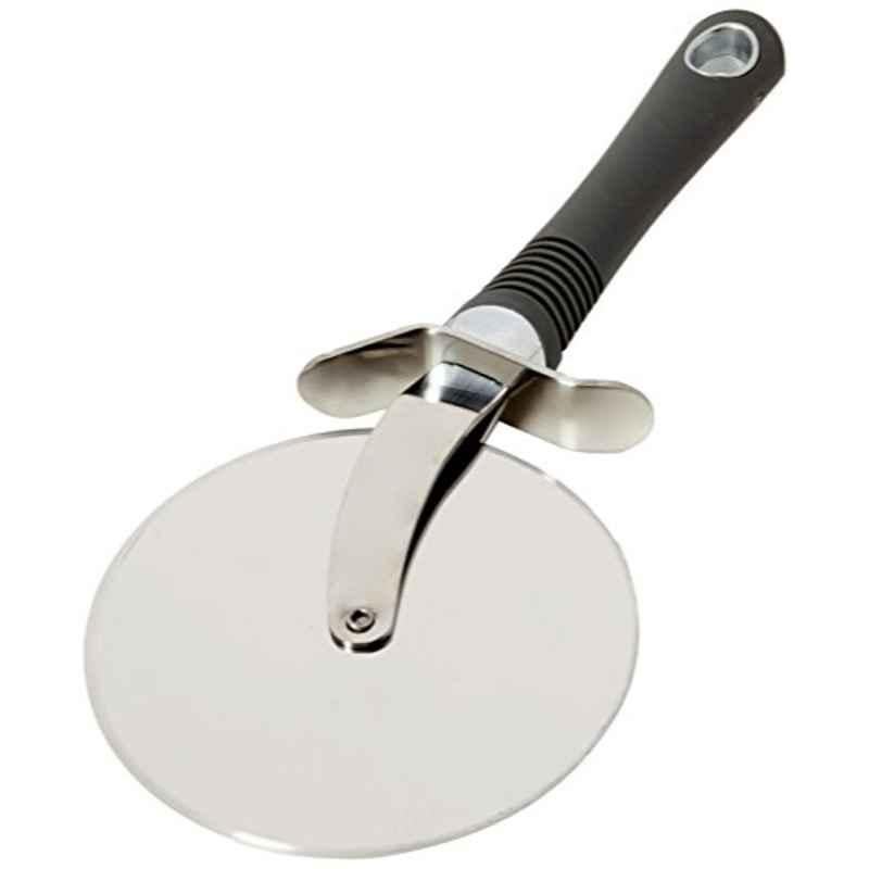 Kitchencraft 23.5cm Stainless Steel Soft Grip Handled Pizza Cutter, KCSGPC