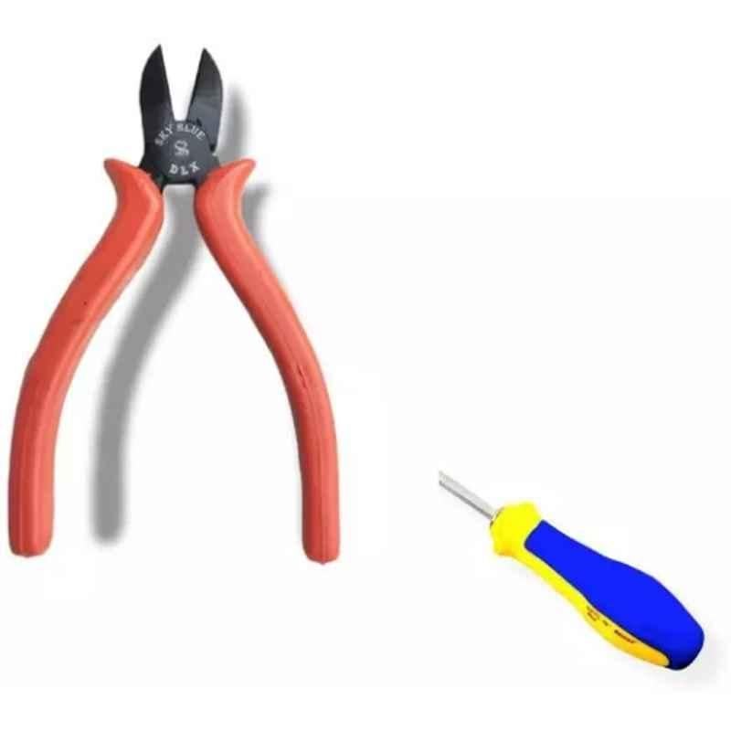 Sky Blue 2 Pcs 7.8 inch Diagonal Plier Combo, SBE_PLIER_COMBO_MOD_00813