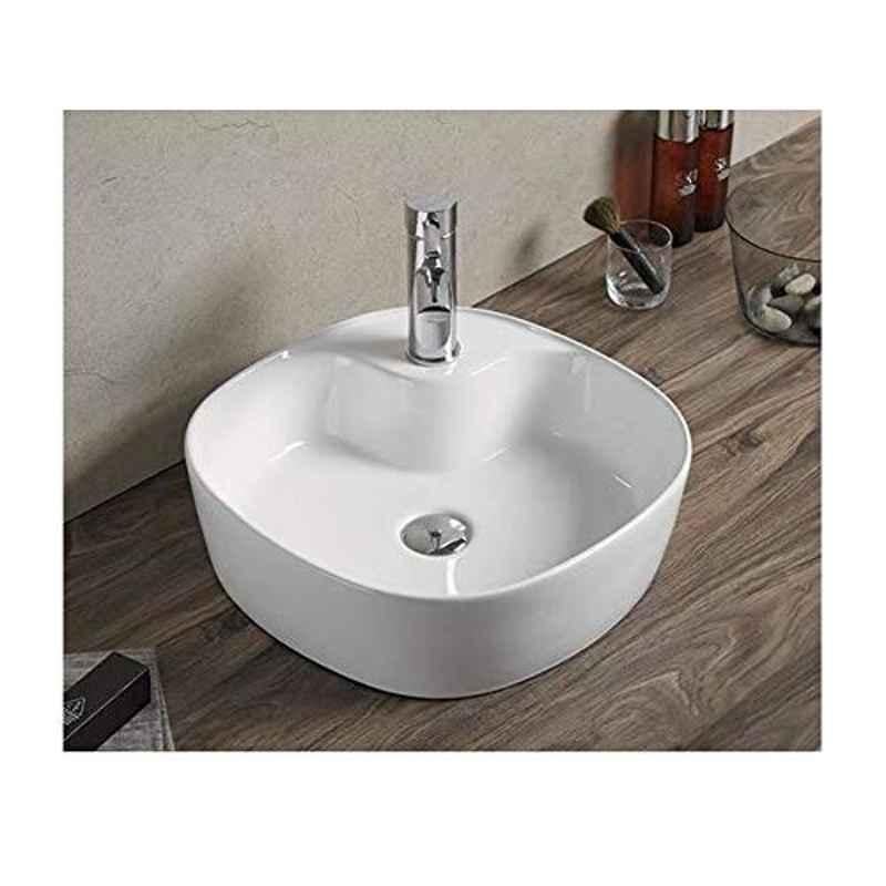InArt 19x14.5 inch Ceramic Bathroom Table Top Wash Basin, INA-669