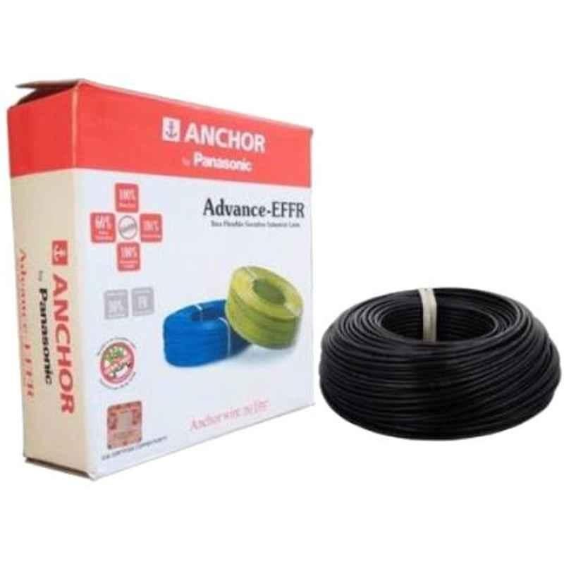 Anchor 0.75 Sqmm Black Advance FR Project Coil Flexible Cable, P-27391, Length: 200 m