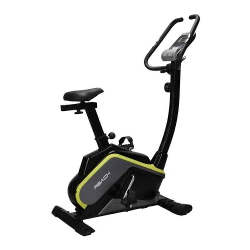Reach B-400 Alloy Steel Black & Grey Magnetic Exercise Fitness Cycle with 8 kg Flywheel & Adjustable Handle