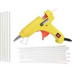 Gunstick 20W Yellow Glue Gun with 15 Pcs Transparent Glue Sticks