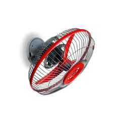 Lovely Solar Fan A-One 12 inch 22W Red & Grey PMDC Wall Fan with 1 Year Warranty