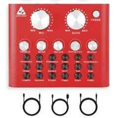 Audio Array 20kHz USB & Bluetooth V8 Streaming Console for Streaming, Podcasting, Gaming & Singing, AI-12