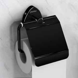Plantex Stainless Steel Toilet Paper Holder for Bathroom/Tissue Holder for Washroom/Toilet roll Holder for Wall Mounted/Bathroom Accessories PVD Black Finish Angel