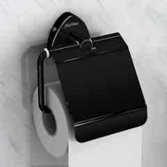 Plantex Stainless Steel Toilet Paper Holder for Bathroom/Tissue Holder for Washroom/Toilet roll Holder for Wall Mounted/Bathroom Accessories PVD Black Finish Angel