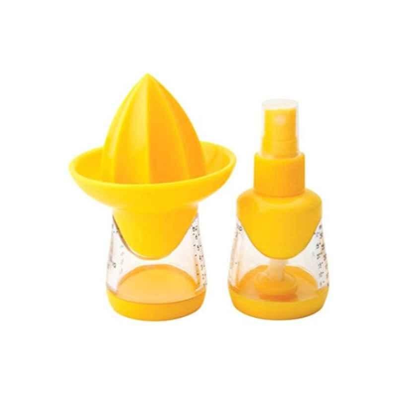Joie 29379 Yellow & Clear Citrus Squeeze & Mist, 3x3x6.7 inch