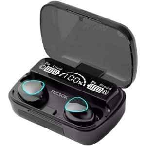 TecSox Max 10 Black Earbuds with 50hrs Play Time