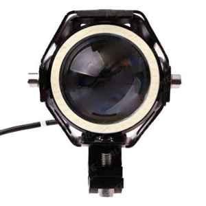 AllExtreme EXU7FRS2 15W Rainbow Style Hybrid U7 Foglight with Red Angel Eye (Pack of 2)