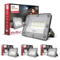 Murphy Stellar 10W 6500K Aluminium Cool White LED Flood Light for Outdoor (Pack of 4)