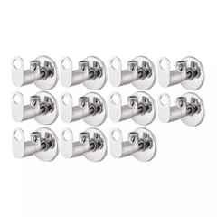 Fastgear Prime Stainless Steel Silver Chrome Finish Angle Valve, FG092 (Pack of 11)