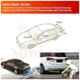 Miwings Car Reverse Parking Sensor Auto Radar System Distance Detection With Mini Led Display And 4 Sensors, Ultrasonic Buzzer Warning, Universal For All Cars (White)