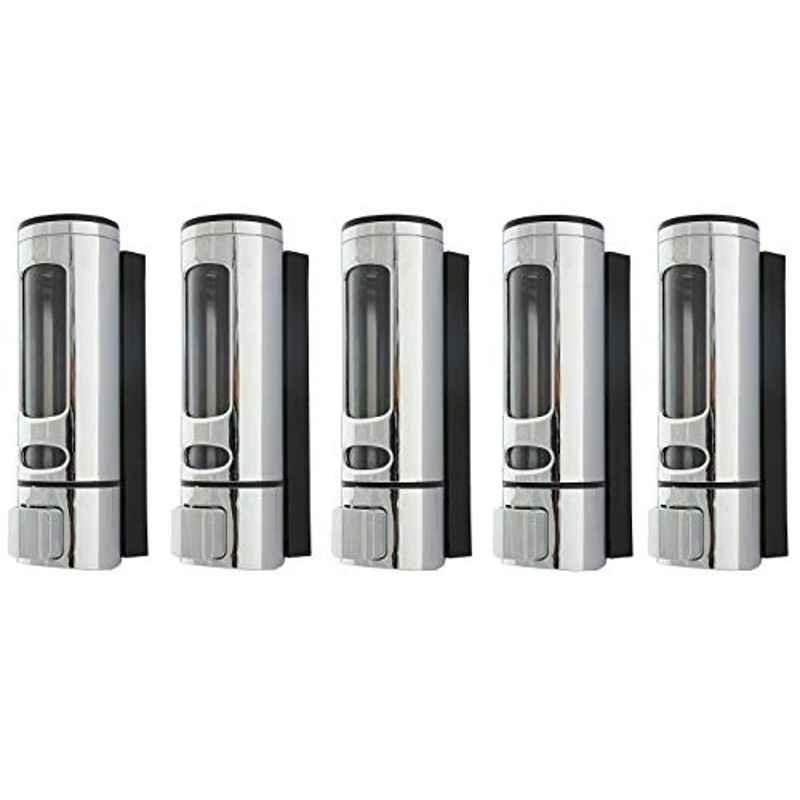 Zesta 400ml ABS Silver Multi Purpose Liquid Soap Dispenser (Pack of 5)