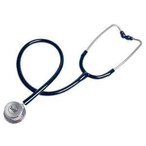 BPL Single Tube Diaphragm Metal Blue Adult Chest Piece Stethoscope, ST-03