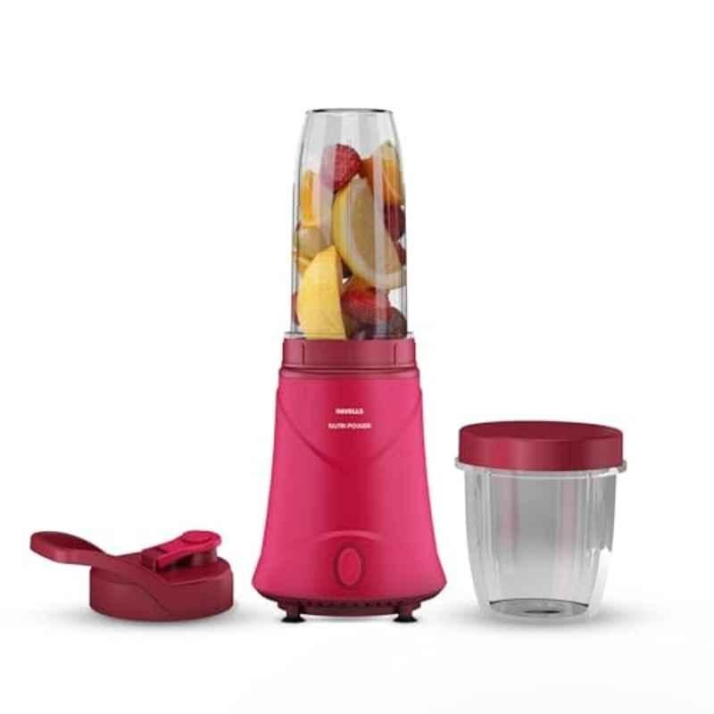 Havells Nutri Power 350W Plastic Pink Hand Blender with 2 Jars