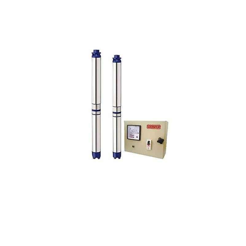 Sameer I-Flo 1.5HP Oil Filled Submersible Pump with Control Panel & 1 Year Warranty, Total Head: 200 ft