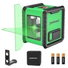 Tomahawk 98ft 2 Lines Green Cross Self-Levelling Line Laser Machine with Vertical & Horizontal Base, TLL-C-02