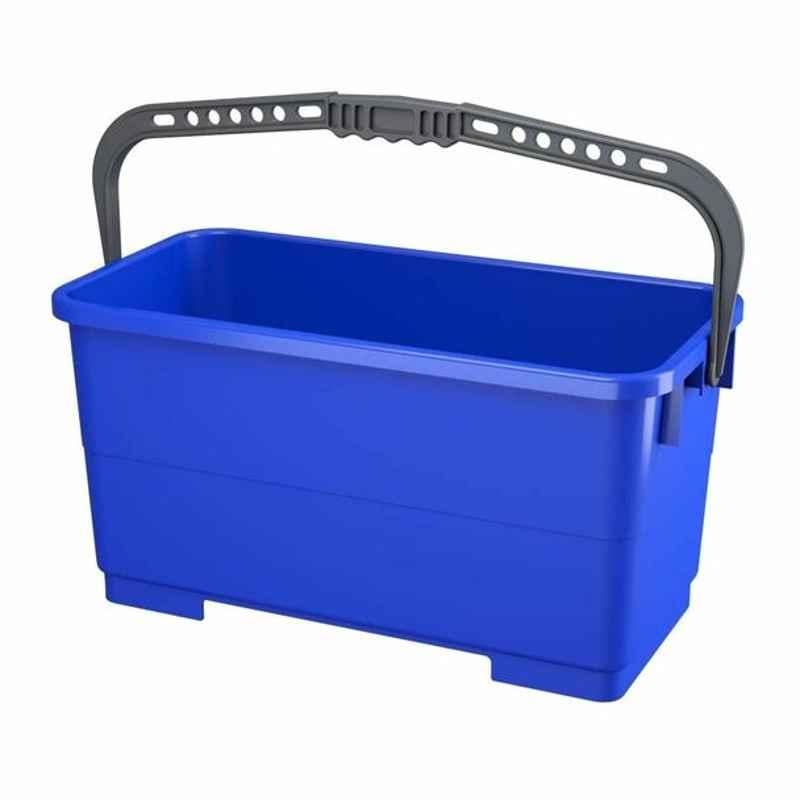 Ipc Window Cleaning Bucket With Wheel, 10158-SECC70015-70027-B, 22 L, Blue
