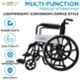 Entros Aluminium Black Manual Foldable Wheel Chair, KL875