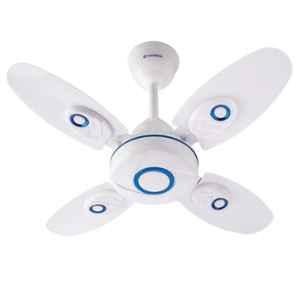 Candes Nexo Ultra High Speed White & Blue 4 Blade Ceiling Fan, Sweep: 600 mm (Pack of 2)