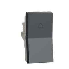 Schneider Electric Unica Pure 6A 1 Module Volcanic Grey Bellpress, UNS6BP1M_GY (Pack of 20)