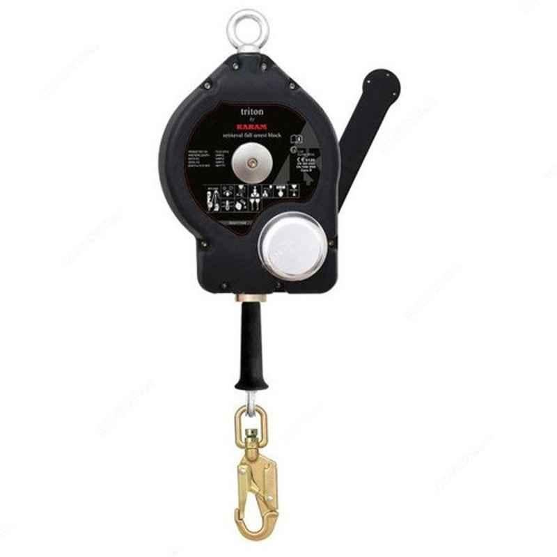 Karam 20m Black Retractable Fall Arrester, PCGS20R