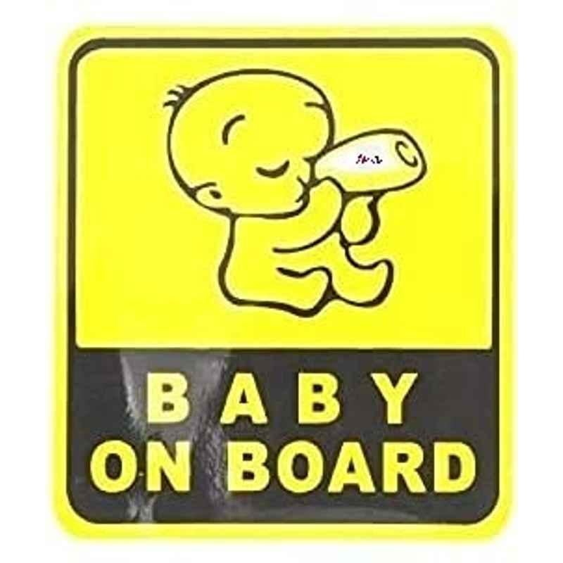 Abbasali Baby On Board Sticker (Pack of 2)