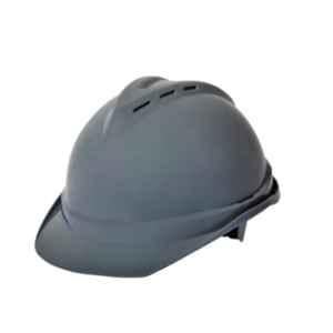 Ameriza Guard HDPE Grey Safety Ventilated Helmet with Textile Ratchet Suspension, A518240320