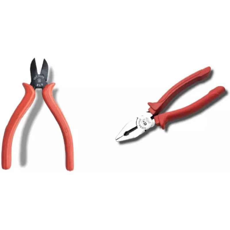 Sky Blue 2 Pcs 7.8 inch Lineman Plier Combo, SBE_PLIER_COMBO_MOD_00644