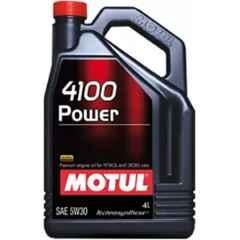 Motul 4100 Power SAE 5W30 4L Technosynthese Engine Oil